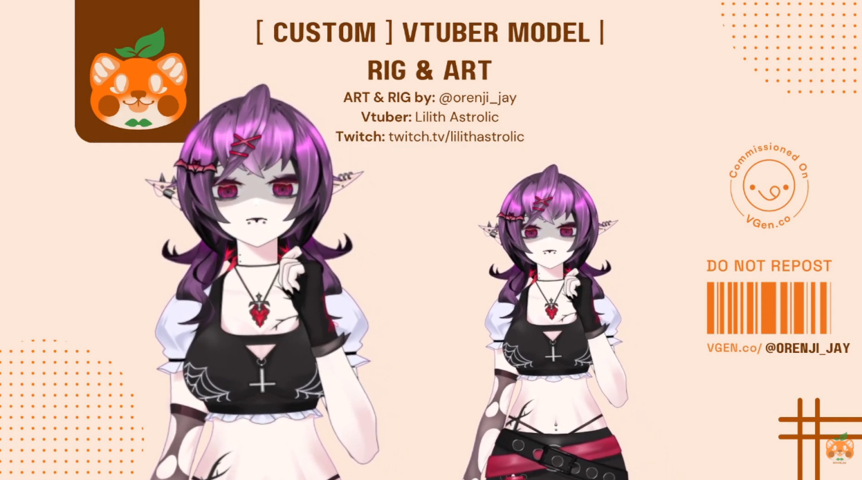 Lilith Astrolic's Vtuber Model